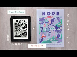 MAKING A RISOGRAPHY PRINT ON PROCREATE / sketch, colors, printing files...