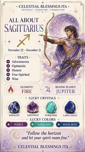 Sagittarius ♐️ The Adventurous Fire Sign | Celestial Blessings Ita #astrology #sagittarius