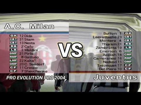 Pro Evolution Soccer 4 - Ac Milan VS Juventus | PS2
