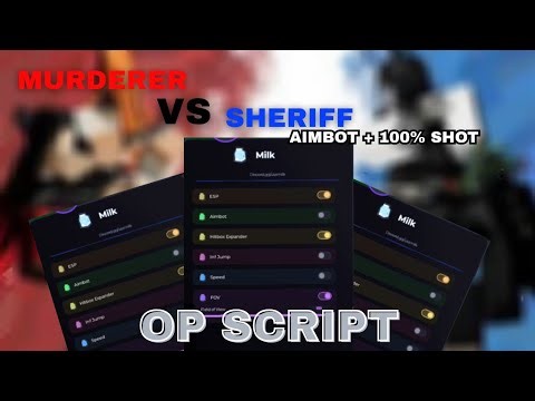 [OP] 🗡 Murderer VS Sheriff Script NO KEY || AIMBOT + Hitbox Expander + Silent Aim + ESP