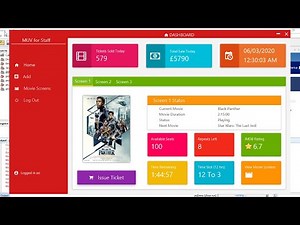 JavaFX Cinema Booking System - JavaFX Material Design
