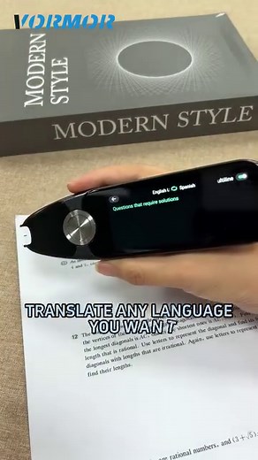 Scan My Math Paper with VORMOR X7 OCR Reader Pen. #vormor #scantranslation #studentslearning #penscanner #vormorx7 | Vormor AI