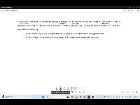 Example: Using Poisson's Ratio to Determine Change in Diameter