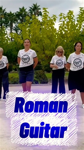 Roman Guitar (Tango) 🌹 Line Dance ★ Baile en Línea ★ #Shorts