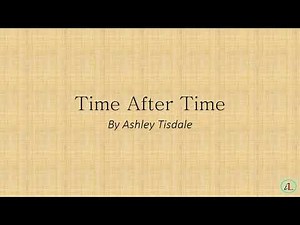 Time After Time (lyrics) By Ashley Tisdale
