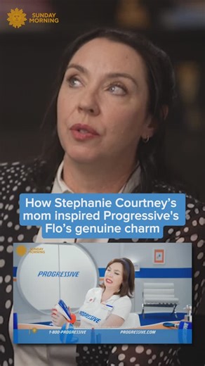 CBS News' "Sunday Morning" 🌞 | Stephanie Courtney shares how her iconic Progressive advertisement character, Flo, was inspired by her mom’s genuine love for people and... | Instagram