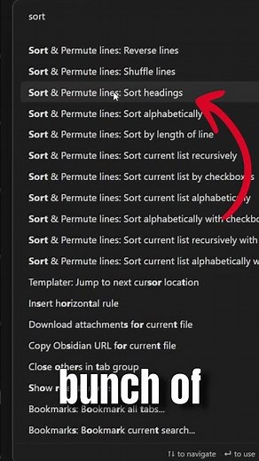 Organize your Obsidian lists instantly with this Plugin!