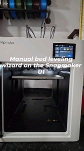 4.5K views · 84 reactions | For those having difficulties with their @snapmakerinc U1 first layer adhesion, here is a 3 minute tutorial on how I run the included manual bed leveling wizard to perfect my first layer. If you are still experiencing issues, you can try changing the z offset in the printer settings (I will make a separate video about this). | Kaizen 3D Prints | Facebook