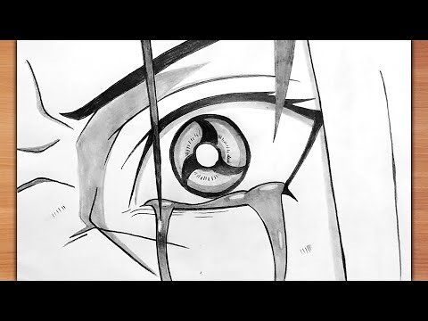 How to Draw Itachi Mangekyou Sharingan | Step by Step Naruto Drawing Tutorial