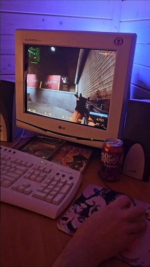 Counter-Strike on a Retro Setup Hits Different #cs2 #retrogaming #nostalgia #crt