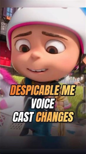 Despicable me voice cast changes. #celebrity #voice e