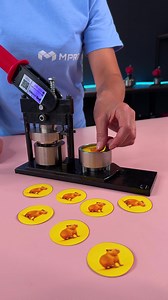 Custom keychain made with MPRO 1.5" Manual Press This machine is perfect for making magnets, pins, keychains, shoelace charms, and so much more | MPRO