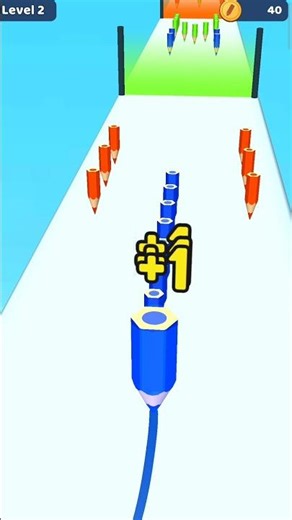 Ep 2 Pencil Runner 3d 🔥 #gamingshorts #shorts #shortsfeed