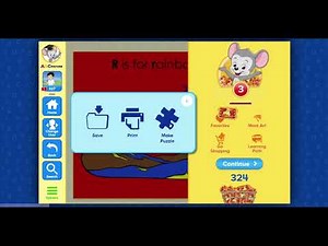 031 ABC Mouse - Level 3 Lesson 29 : Rainbows , Jigsaw Puzzle, Alphabet Painting, R - Rainbow, M-Moon