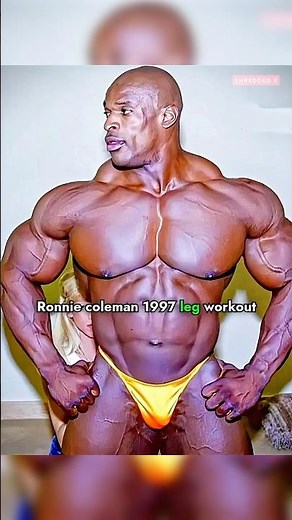 Ronnie Coleman Full leg workout routine 1997 Mr Olympia #shorts #viral