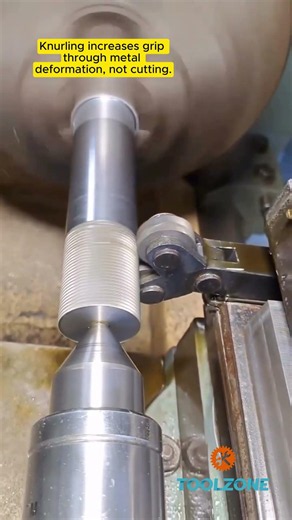 Diamond Knurling | Steel Shaft #factoryprocess