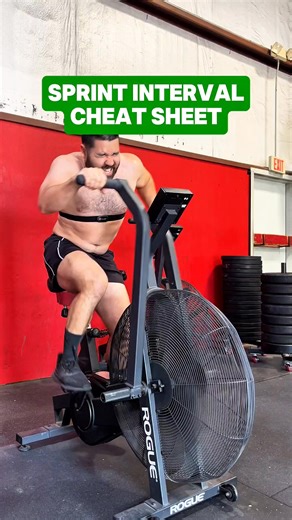 Here's your sprint interval cheat sheet ⤵️ ❓️Want to go deeper? Comment "COACH" and I'll send you the waitlist link for our June conditioning mentorship with @theandrewusher. We open the doors in May. First cohort sold out before deadline so waitlisters get first dibs. You get: ➡️ learn how to break down HR data using Andrew's unique method to individualize conditioning for yourself or your athletes ➡️ 8 weeks of course modules covering the underpinning physiology and case studies of how to impl