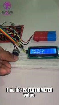 Read Potentiometer Value on LCD 🎛️ | Arduino project | Evolve Robotics#diy #shorts