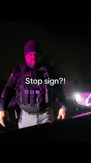 I didn’t see a stop sign?! #prank #funny #policestop #pov