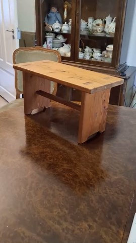 Vintage Rustic Wood Footstool - Primitive Pine Milking Stool - Tusk Tenon Joinery - Rustic Farmhouse Home Decor - Etsy