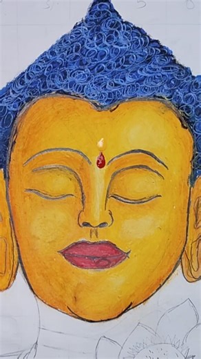 Buddha Drawing, #shorts #art #drawing #buddha@SanjuArts7 @nitinarts071