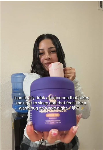 this hit so different after a looong day and an everything shower 😩😴ft. a little asmr #cozynights #sleepygirl #nightroutine #moonbrew #moonbrewhotcocoa