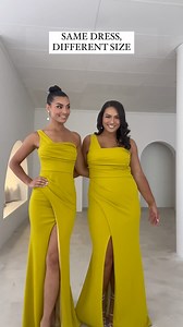 1.2K views · 97 reactions | Same dress, different size ✨ our beauties in our Star One Shoulder Draped Gown • shop online at www.whiterunway.com.au or book an appointment to visit our Sydney showroom #whiterunway | WhiteRunway.com | Facebook