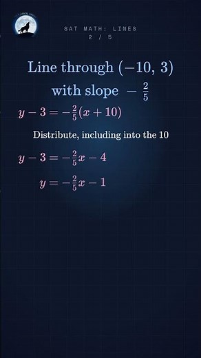SAT Math: Lines (Level 2 of 5)