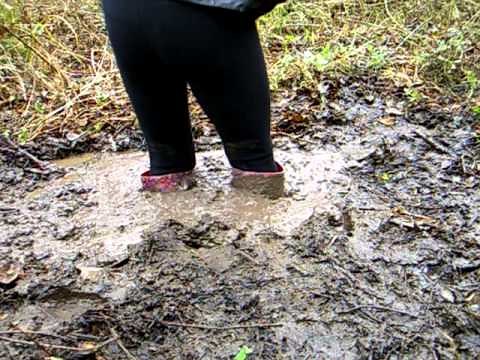 rubber boots in mud Irina Milovo 2011.AVI