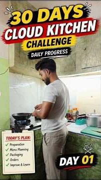 30 Days Challenge | cloud kitchen challenge day 01/30 #challenge #cloudkitchen #vlog #shorts