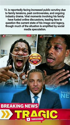 T.I. Reportedly Facing Increased Public Scrutiny — Family Tensions, Past Controversies. shorts