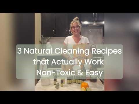 3 Natural Cleaning Recipes with Essential Oils (Non-Toxic + Easy)