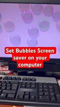 How to Set Bubbles Screensaver on your computer | Screensaver window 10/11/7 #screensaver#computer