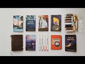 field notes bullet journal flipthrough 🌻 setup, customization, etc.