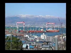 函館の遺産 函館ドックのシンボル・ゴライアスクレーン