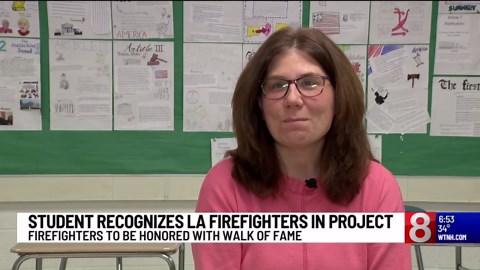 Orange middle school class project leads to LA firefighters being honored on Walk of Fame