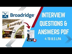 Broadridge interview questions and answers #broadridge #businessanalyst #interviewpreparation