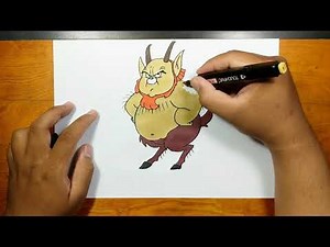 How to draw FAUN step by step