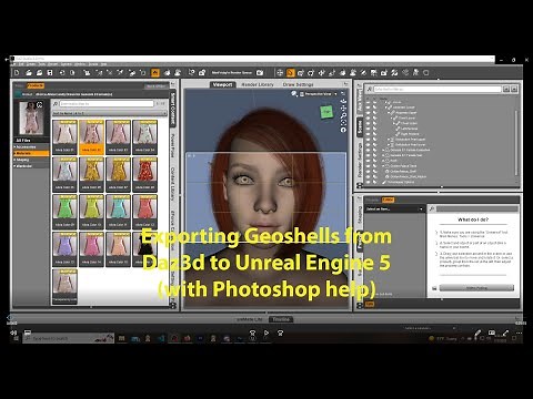 Exporting Geoshells from Daz3d to Unreal Engine 5