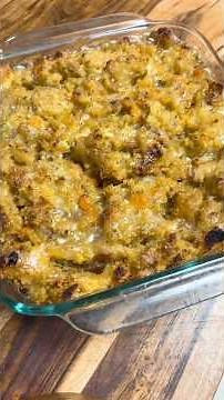 Here’s a quick and easy way to elevate your boxed stuffing this Thanksgiving! ￼