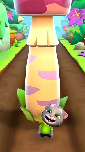 Talking Tom Meets Dinosaur 😱 Funny Adventure #tomgoldrun #shorts #gameplay #viral