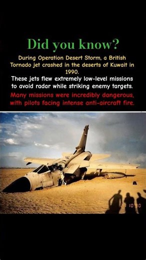 Downed British Tornado Jet 🇬🇧 | Desert Storm Untold Story #shorts #ww2