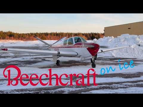 Landing a V-tail Bonanza on a lake.