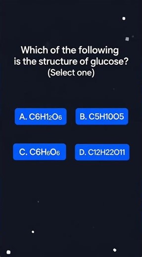 Can You Identify the Structure of Glucose? | Quick Biochemistry Quiz