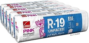 Owens Corning R-19 Fiberglass Insulation 15" Wide