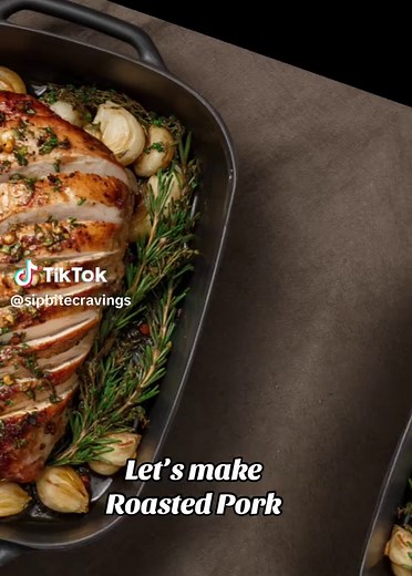 Herb & Garlic Roasted Pork Loin Recipe