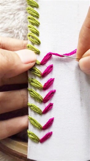 Beautiful Hand Embroidery 😍 #shorts #needlework #embroideryart #handmade #youtubeshorts #diy #artist