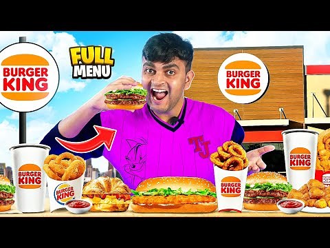 Trying Full Menu of Burger King