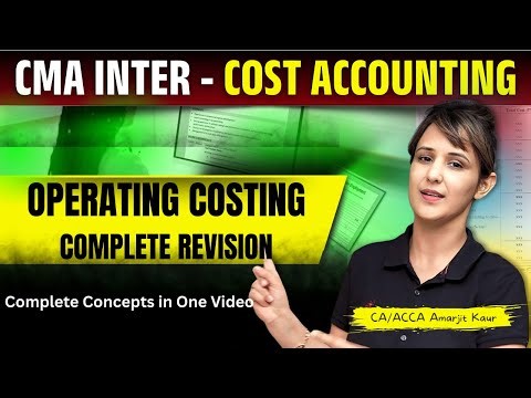 Operating Costing Complete Revision in One video