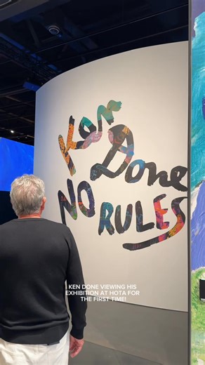 A moment to remember! Ken Done experiences his exhibition at HOTA for the very first time. 🎨💫 Experience the bold colours, fearless creativity, and iconic works up close. 🎟 Tickets on sale now – don’t miss it! https://expgc.au/410ycAK | Home of the Arts